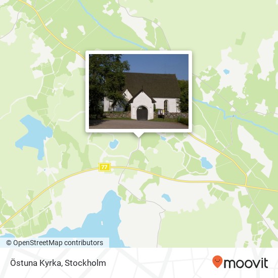 Östuna Kyrka map