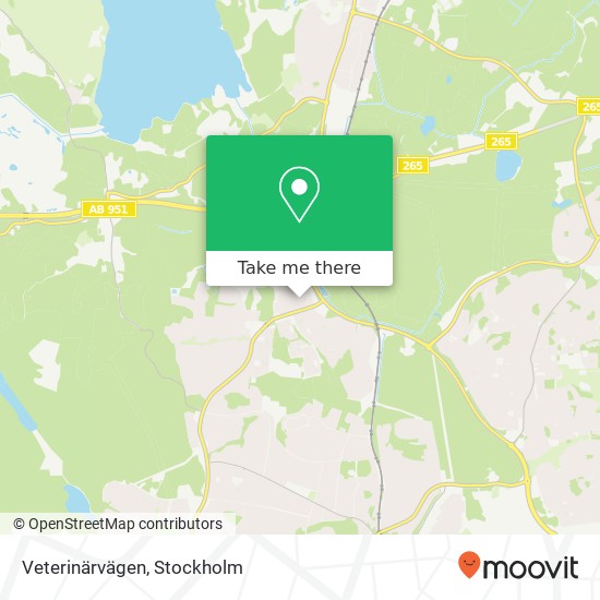 Veterinärvägen map