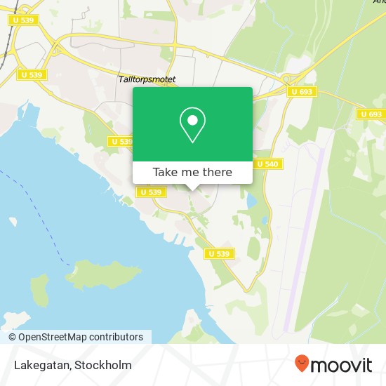 Lakegatan map