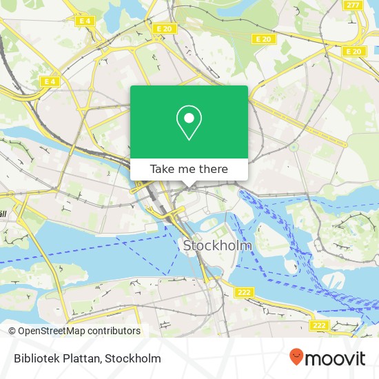 Bibliotek Plattan map