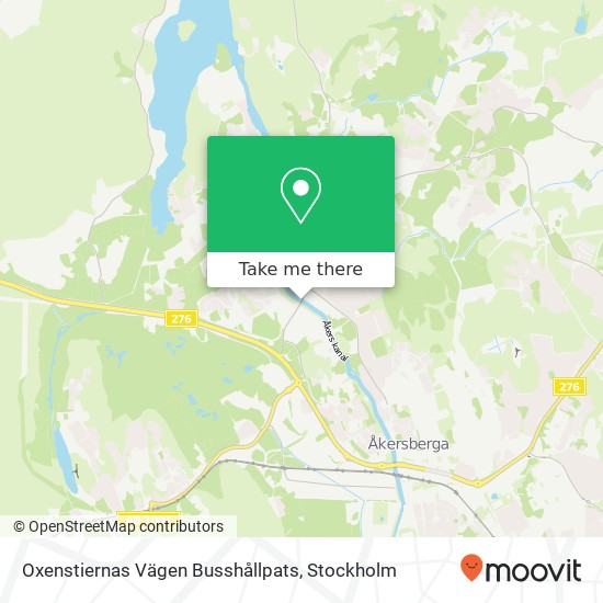 Oxenstiernas Vägen Busshållpats map