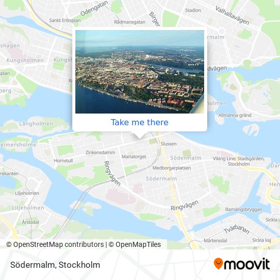 How to get to Södermalm in Stockholm by Bus, Metro or Train?