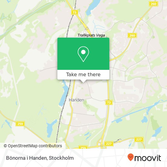 Bönorna i Handen map