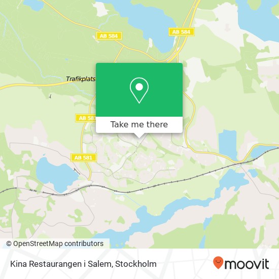 Kina Restaurangen i Salem map