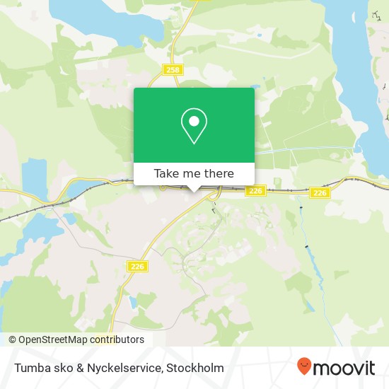 Tumba sko & Nyckelservice map