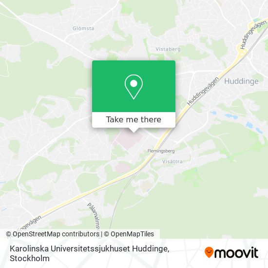 Karolinska Universitetssjukhuset Huddinge map