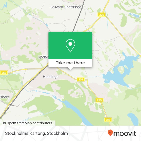 Stockholms Kartong map