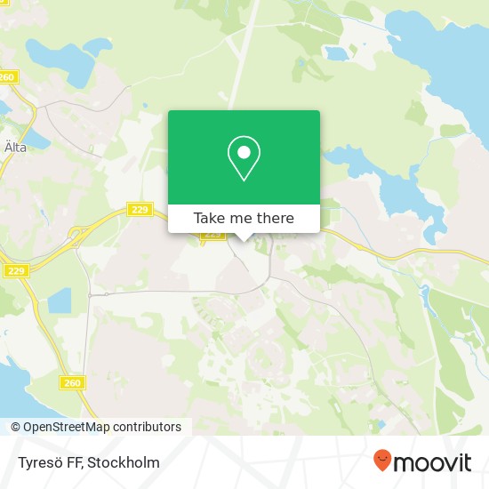 Tyresö FF map