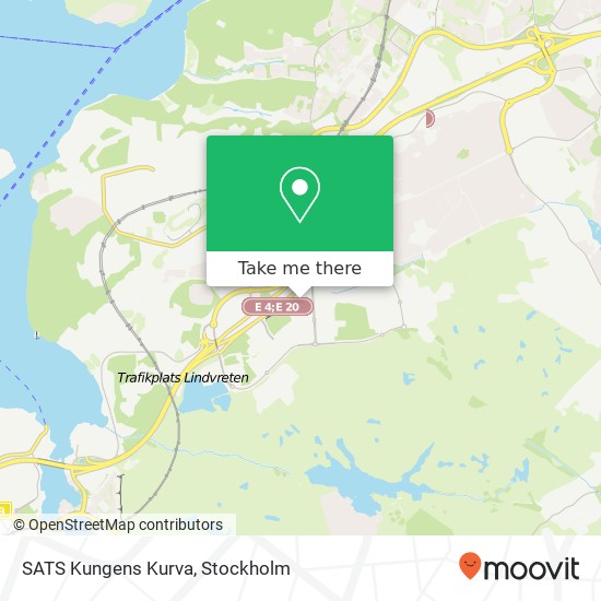 SATS Kungens Kurva map