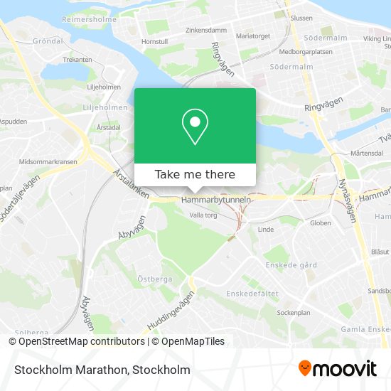 Stockholm Marathon map