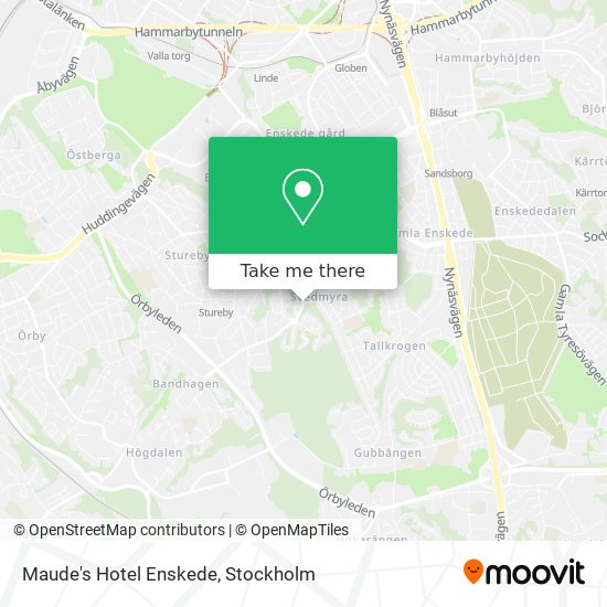 Maude's Hotel Enskede map