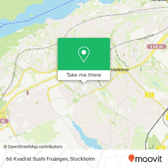 66 Kvadrat Sushi Fruängen map