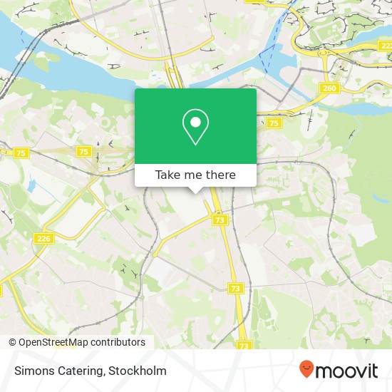 Simons Catering map