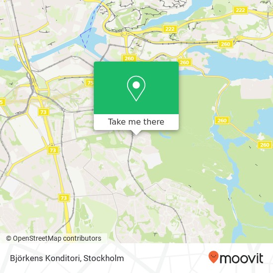 Björkens Konditori map