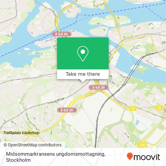 Midsommarkransens ungdomsmottagning map