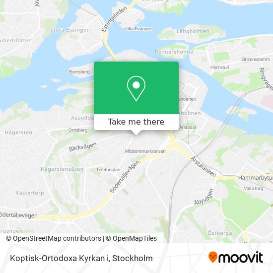 Koptisk-Ortodoxa Kyrkan i map