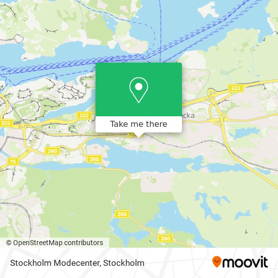 Stockholm Modecenter map