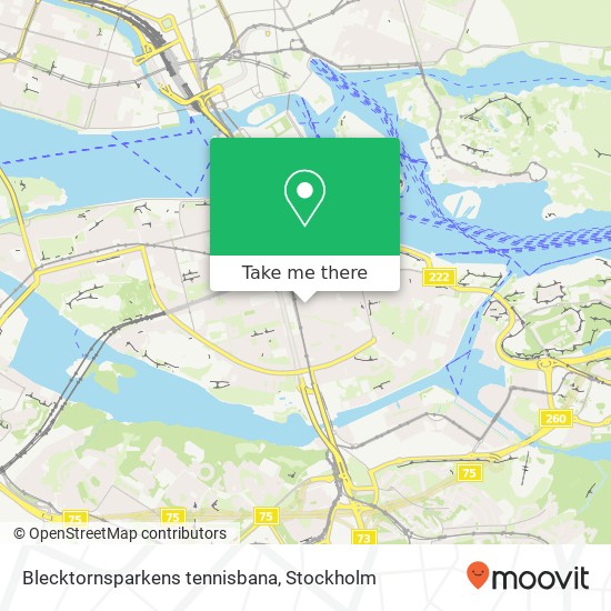 Blecktornsparkens tennisbana map