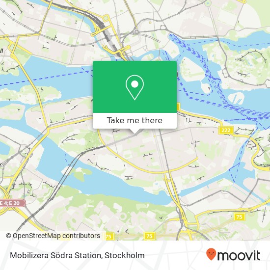 Mobilizera Södra Station map