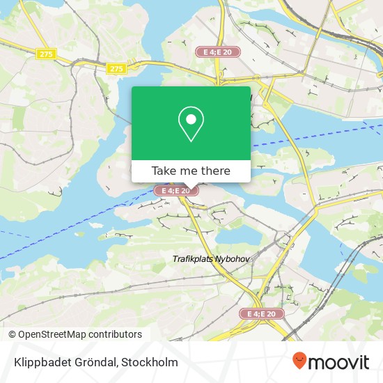 Klippbadet Gröndal map