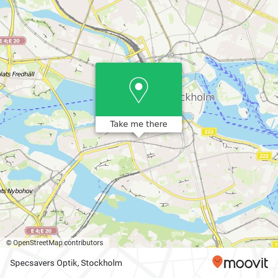 Specsavers Optik map