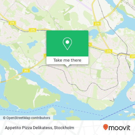 Appetito Pizza Delikatess map