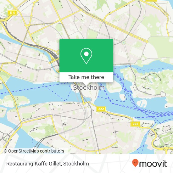 Restaurang Kaffe Gillet map