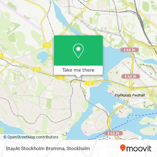 StayAt Stockholm Bromma map