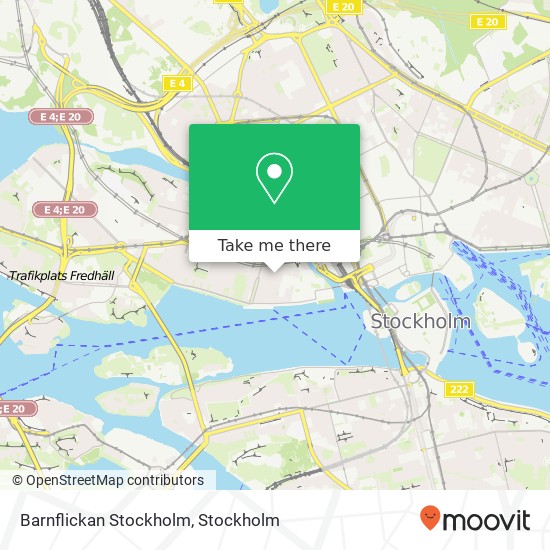 Barnflickan Stockholm map