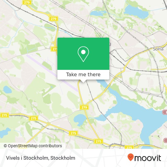 Vivels i Stockholm map