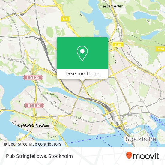 Pub Stringfellows map