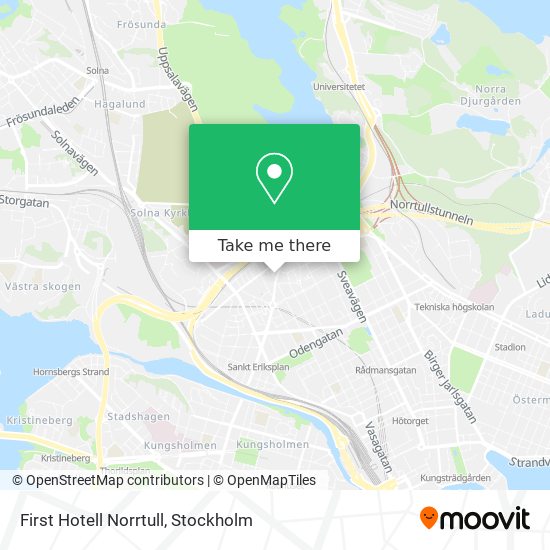 First Hotell Norrtull map