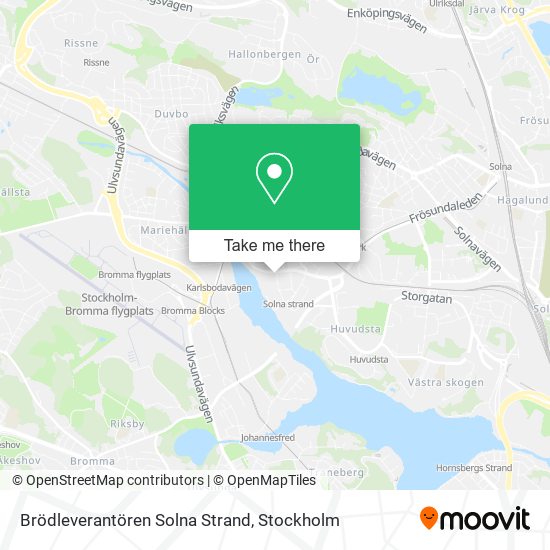 Brödleverantören Solna Strand map