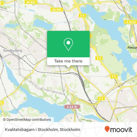 Kvalitetsbagarn i Stockholm map