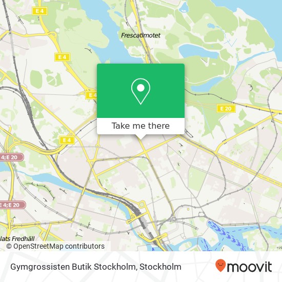 Gymgrossisten Butik Stockholm map