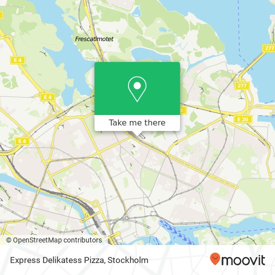 Express Delikatess Pizza map