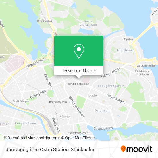 Järnvägsgrillen Östra Station map