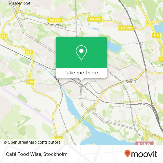 Café Food Wise map