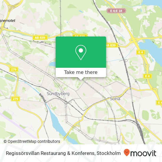 Regissörsvillan Restaurang & Konferens map