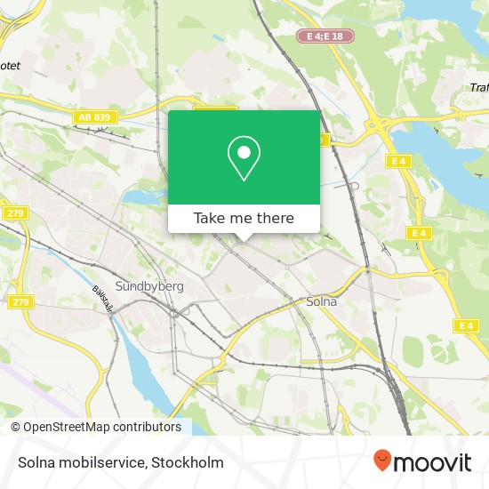 Solna mobilservice map