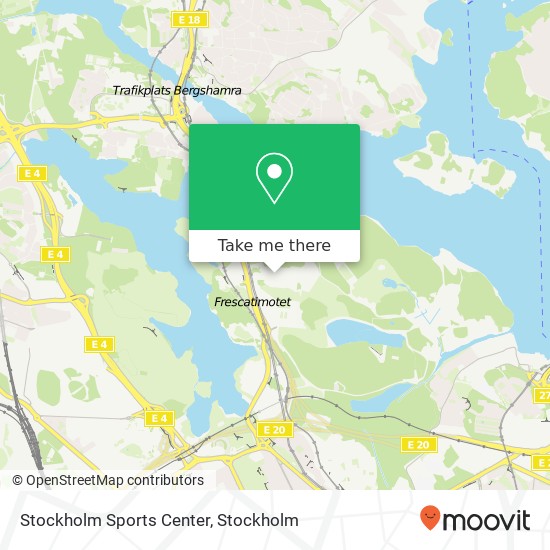 Stockholm Sports Center map