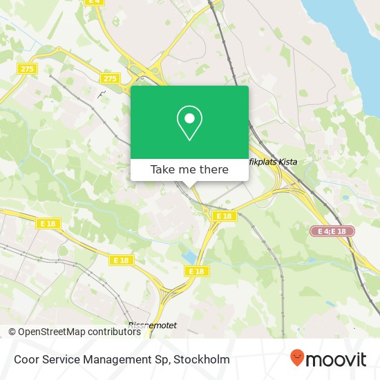 Coor Service Management Sp map