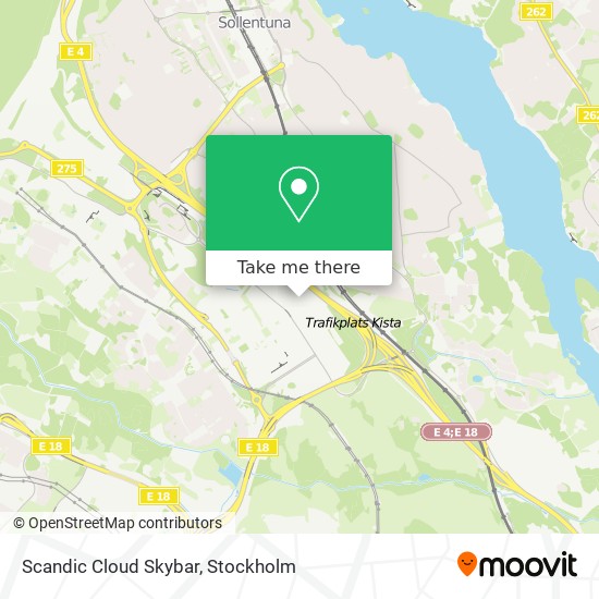 Scandic Cloud Skybar map