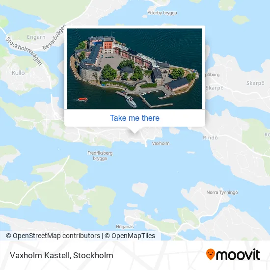 Vaxholm Kastell map