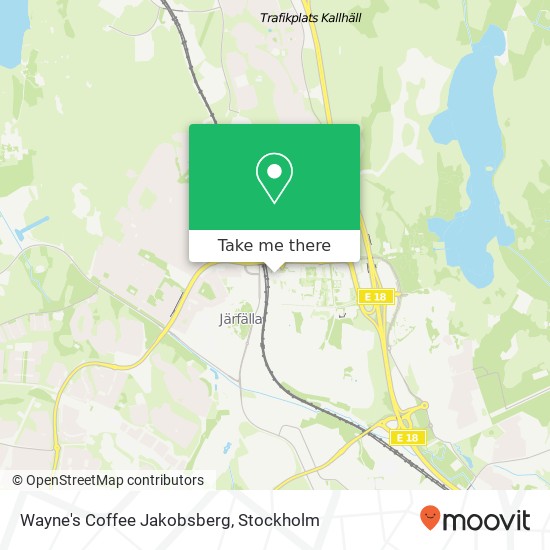 Wayne's Coffee Jakobsberg map