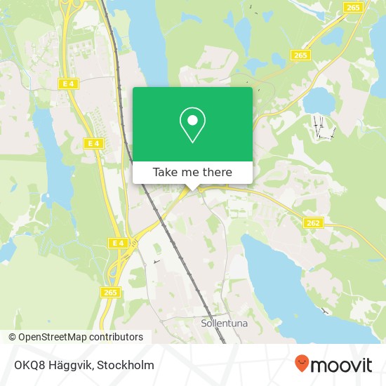 OKQ8 Häggvik map