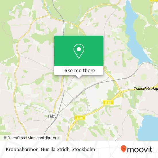 Kroppsharmoni Gunilla Stridh map