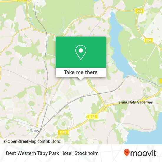 Best Western Täby Park Hotel map