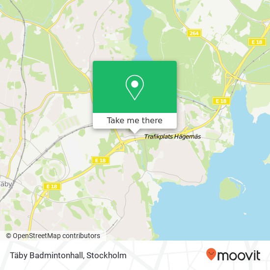 Täby Badmintonhall map