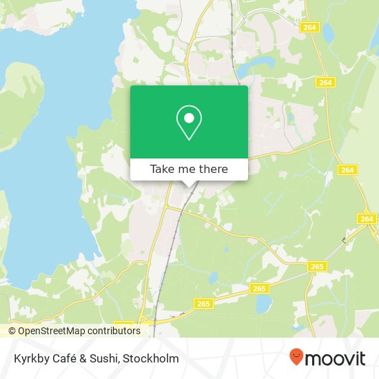 Kyrkby Café & Sushi map